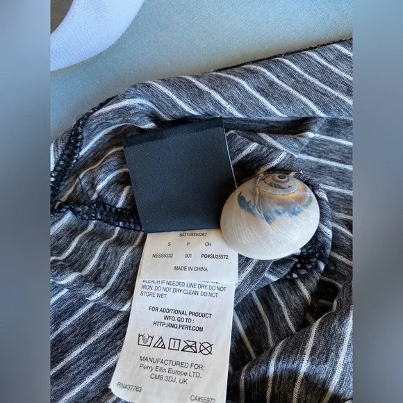 Nike Beach Cover Up S Grey/White Stripes - Picture 8 of 9